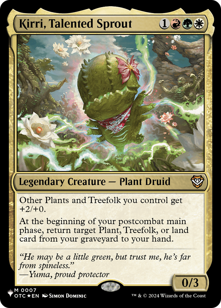 Kirri, Talented Sprout (OTC) (LIST-007) [Mystery Booster] The List Reprints MTG Single Wizards of the Coast