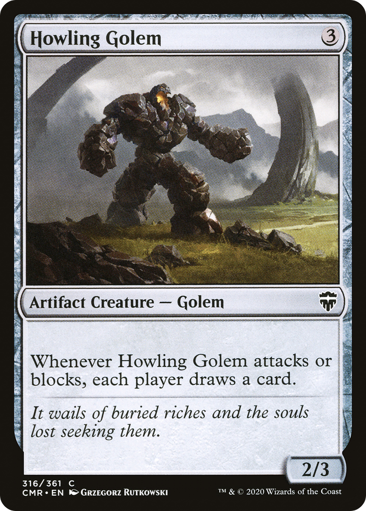 Howling Golem (CMR-316) [Commander Legends] Foil MTG Single Wizards of the Coast