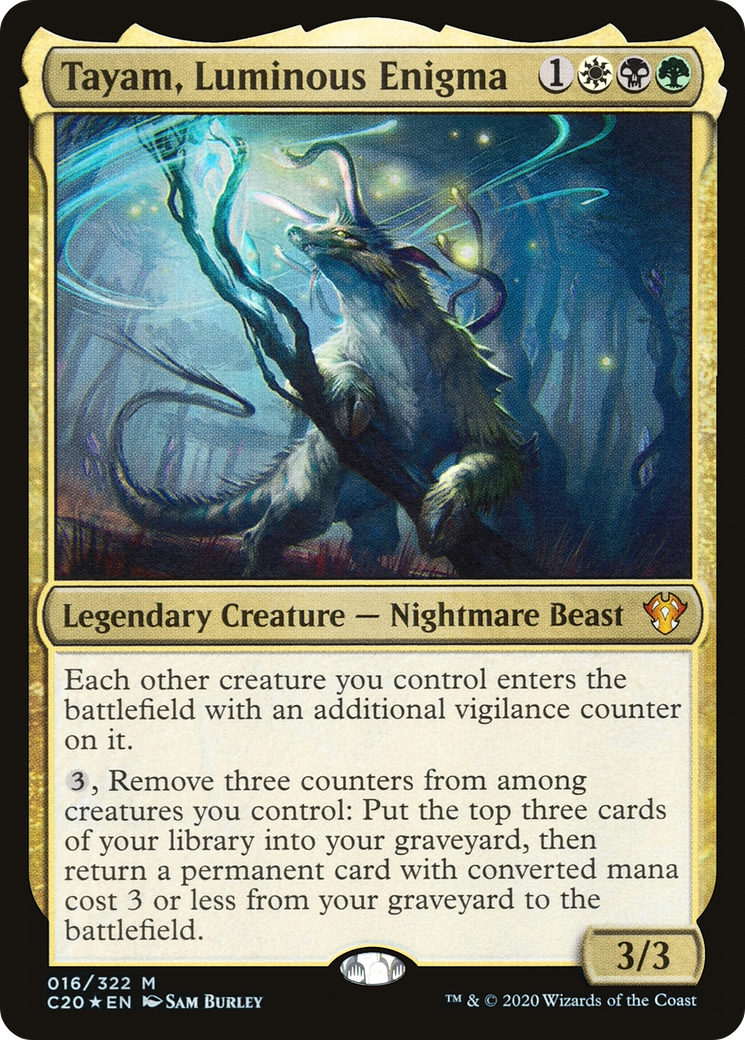 Tayam, Luminous Enigma (C20-016) [Commander 2020] MTG Single Wizards of the Coast