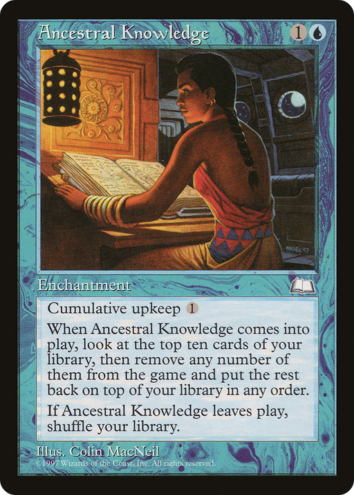 Ancestral Knowledge (WTH-) [Weatherlight] MTG Single Wizards of the Coast