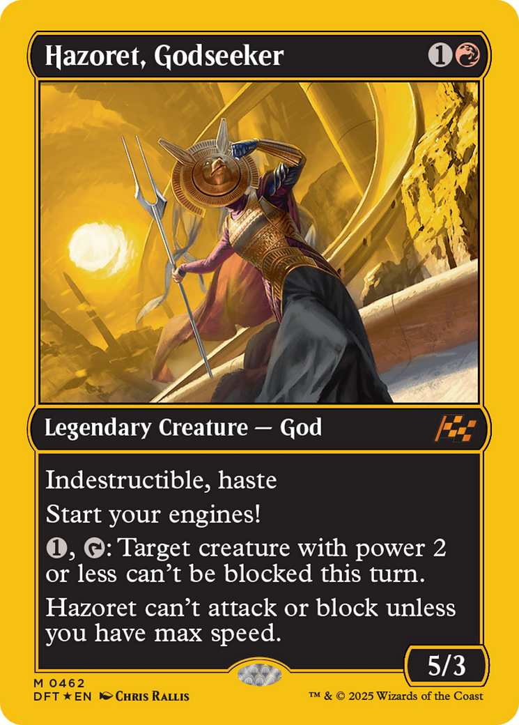 Hazoret, Godseeker (First-Place Foil) (DFT-462) [Aetherdrift] Foil MTG Single Wizards of the Coast