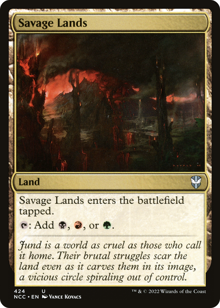 Savage Lands (NCC-424) [New Capenna Commander] MTG Single Wizards of the Coast