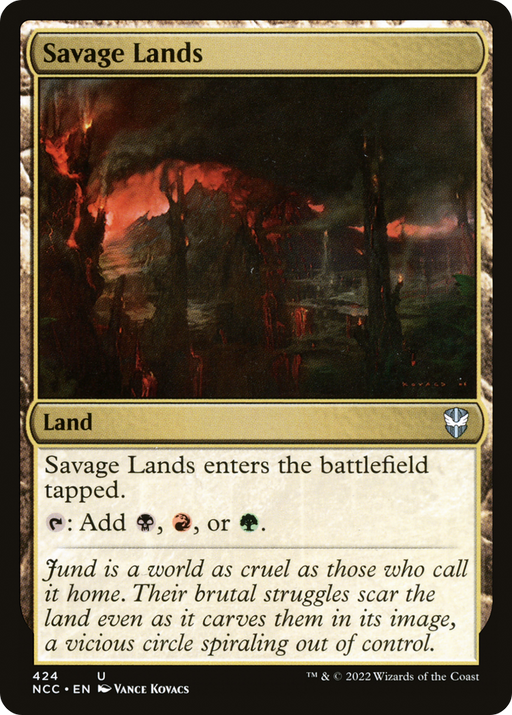 Savage Lands (NCC-424) [New Capenna Commander] MTG Single Wizards of the Coast