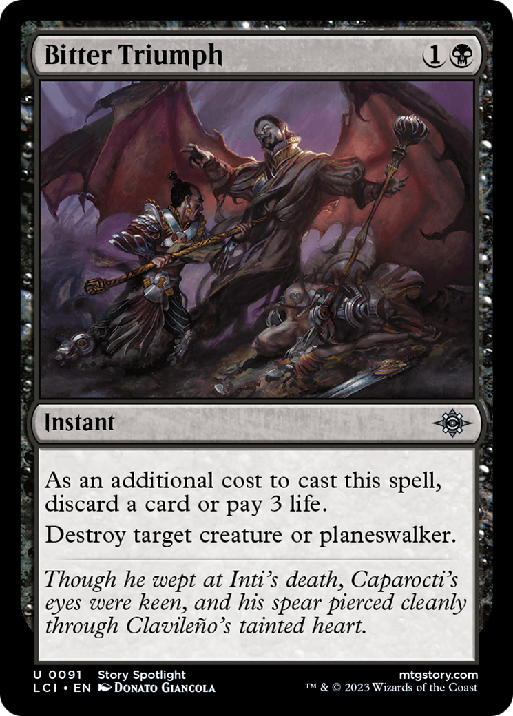 Bitter Triumph (LCI-091) [The Lost Caverns of Ixalan] Foil MTG Single Wizards of the Coast