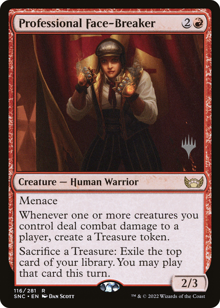 Professional Face-Breaker (PPSNC-116) [Streets of New Capenna Promos] MTG Single Wizards of the Coast