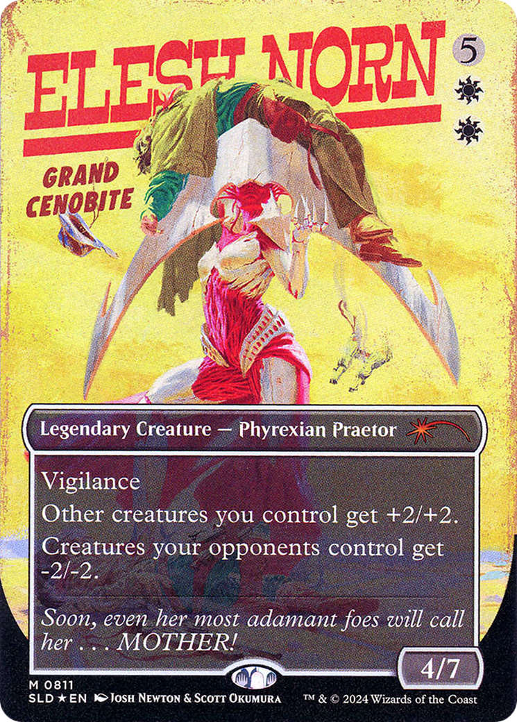 Elesh Norn, Grand Cenobite (0811) (Rainbow Foil) (SLD-811) [Secret Lair] Drop (Borderless) Foil MTG Single Wizards of the Coast