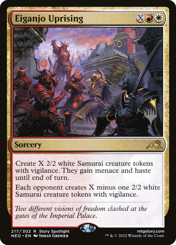 Eiganjo Uprising (PPNEO-217P) [Kamigawa: Neon Dynasty Promos] Foil MTG Single Wizards of the Coast
