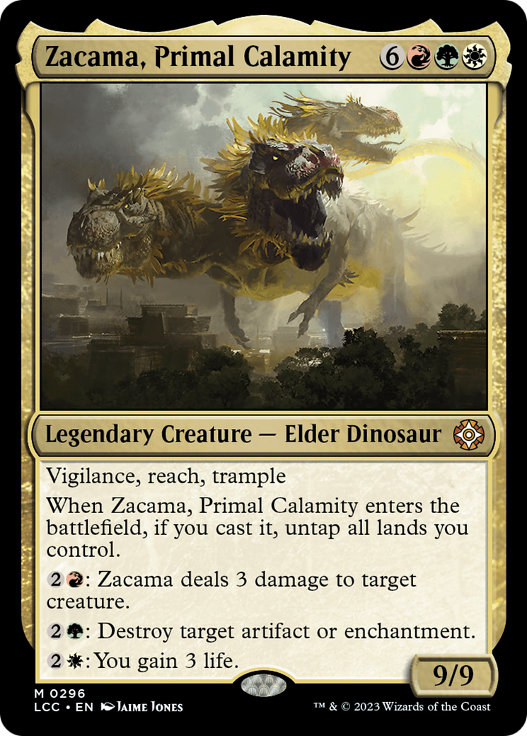 Zacama, Primal Calamity (LCC-296) [The Lost Caverns of Ixalan Commander] MTG Single Wizards of the Coast