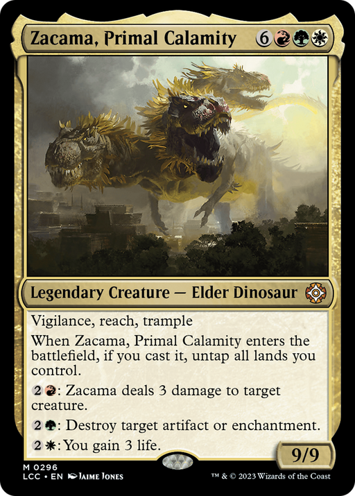 Zacama, Primal Calamity (LCC-296) [The Lost Caverns of Ixalan Commander] MTG Single Wizards of the Coast
