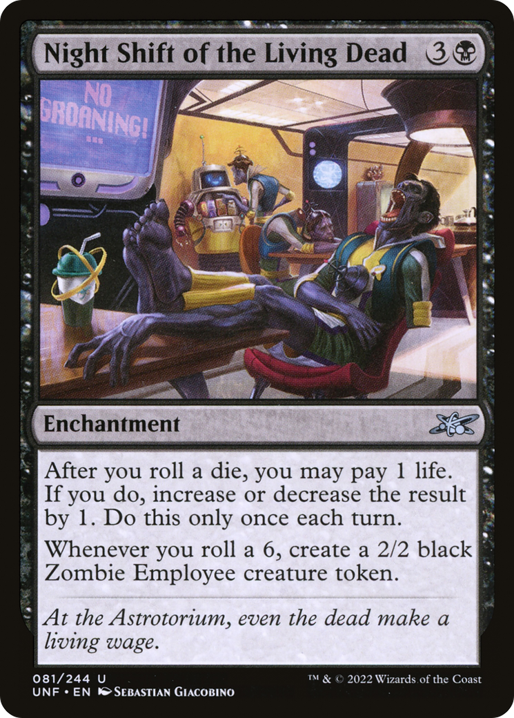 Night Shift of the Living Dead (UNF-081) [Unfinity] Foil MTG Single Wizards of the Coast