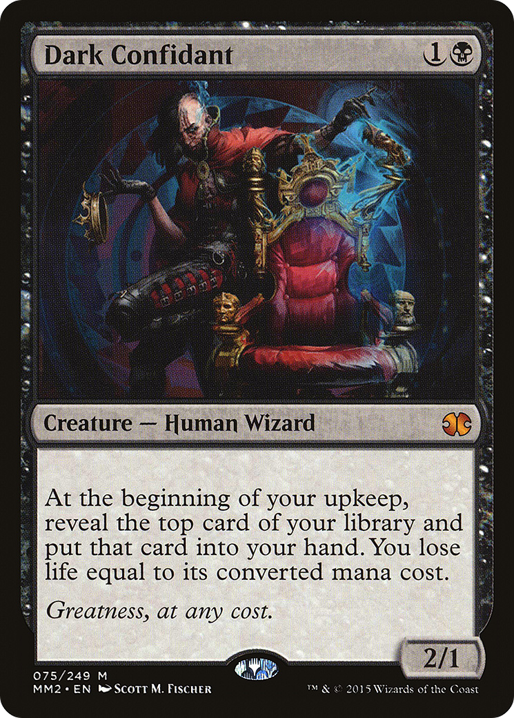 Dark Confidant (MM2-075) [Modern Masters 2015] Foil MTG Single Wizards of the Coast