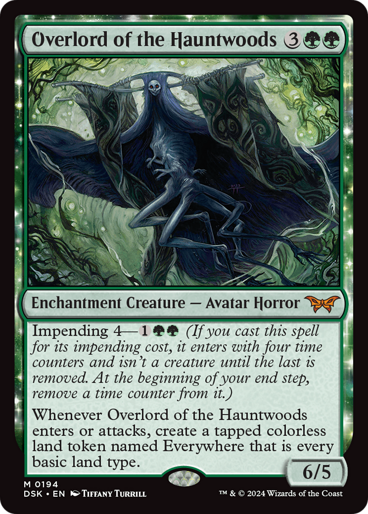 Overlord of the Hauntwoods [Duskmourn: House of Horror] MTG Single Magic: The Gathering