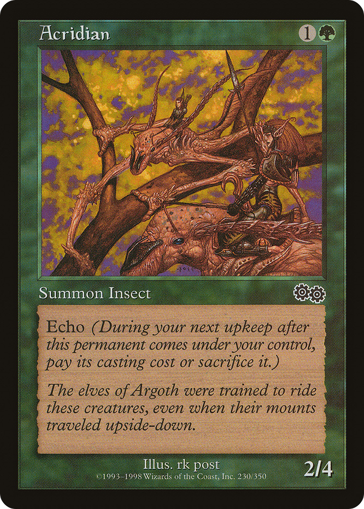 Acridian [Urza's Saga] MTG Single Magic: The Gathering