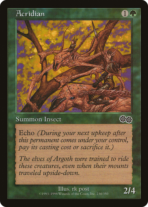 Acridian [Urza's Saga] MTG Single Magic: The Gathering