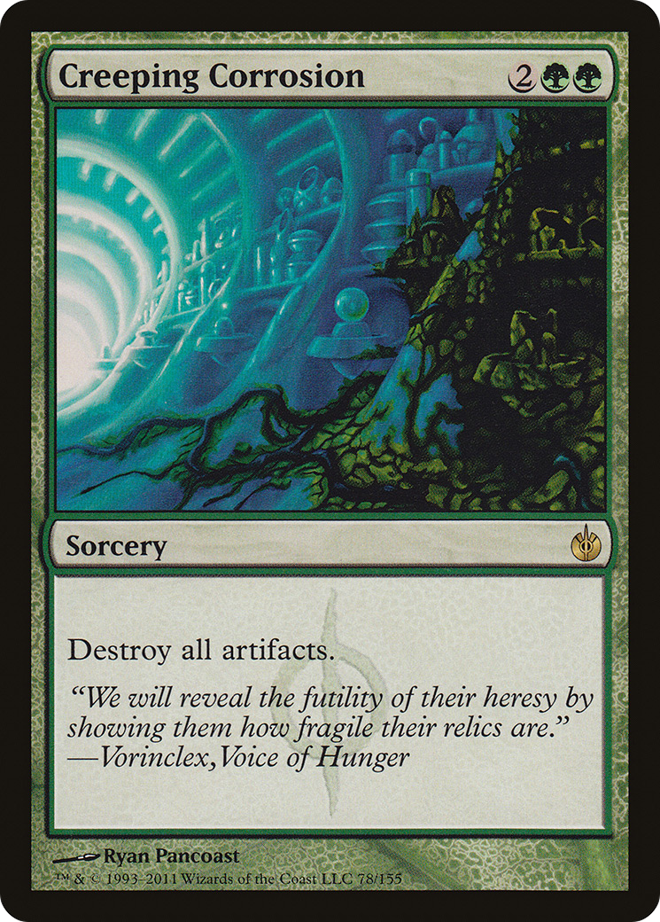 Creeping Corrosion (MBS-078) [Mirrodin Besieged] MTG Single Wizards of the Coast