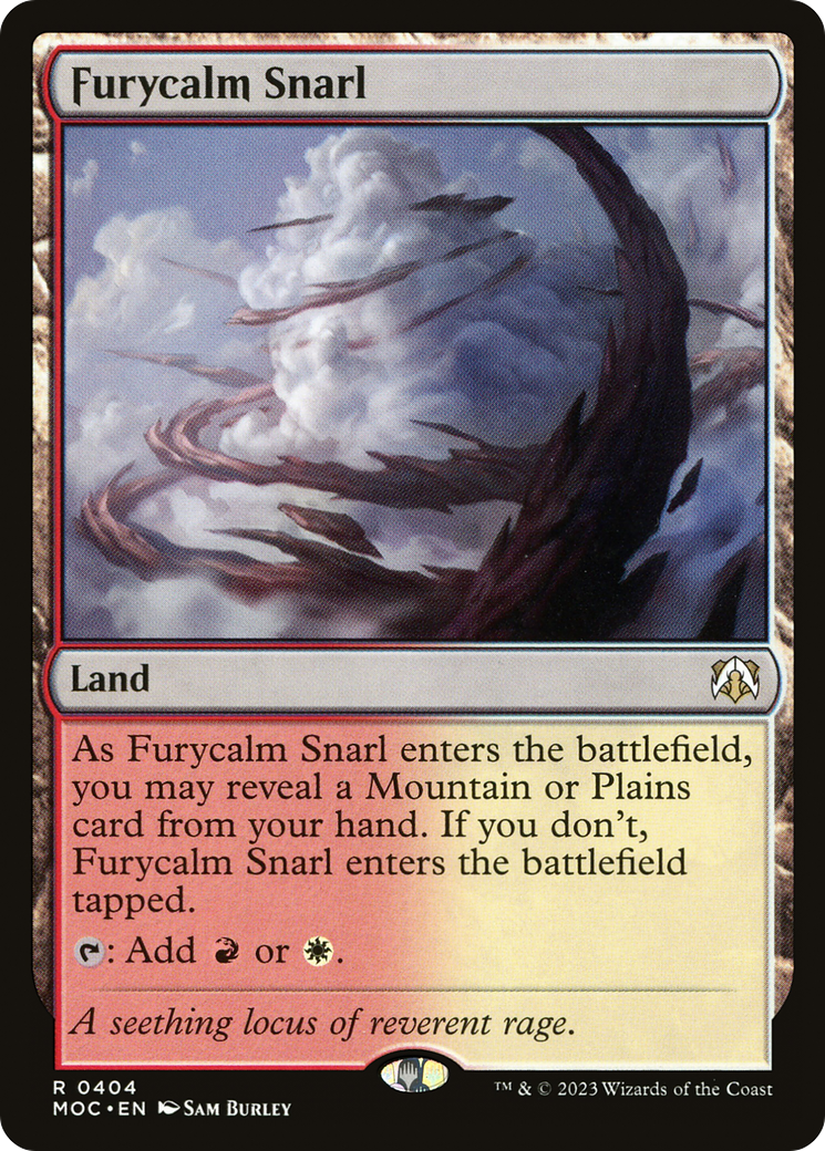 Furycalm Snarl (MOC-404) [March of the Machine Commander] MTG Single Wizards of the Coast