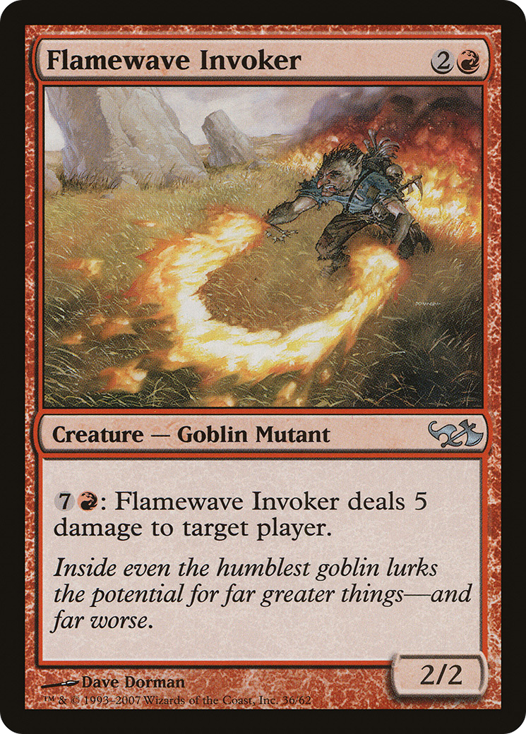 Flamewave Invoker (EVG-036) [Misc] Duel Decks: Elves vs. Goblins MTG Single Wizards of the Coast