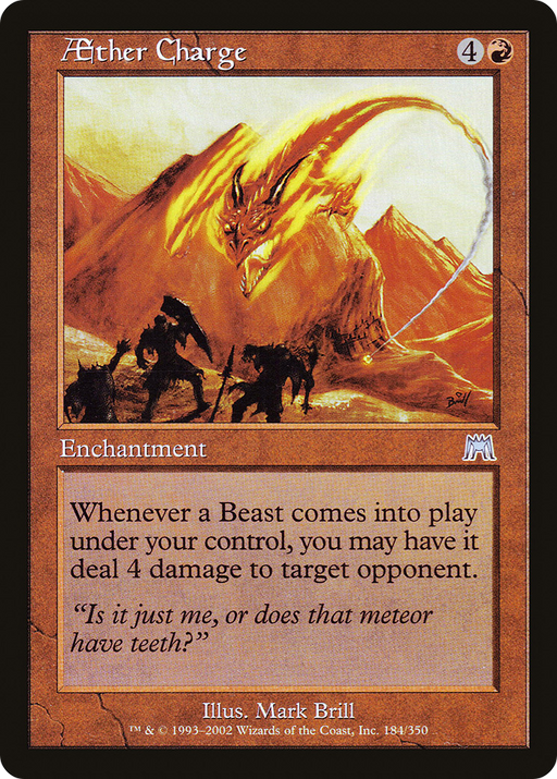 Aether Charge (ONS-184) [Onslaught] Foil MTG Single Wizards of the Coast