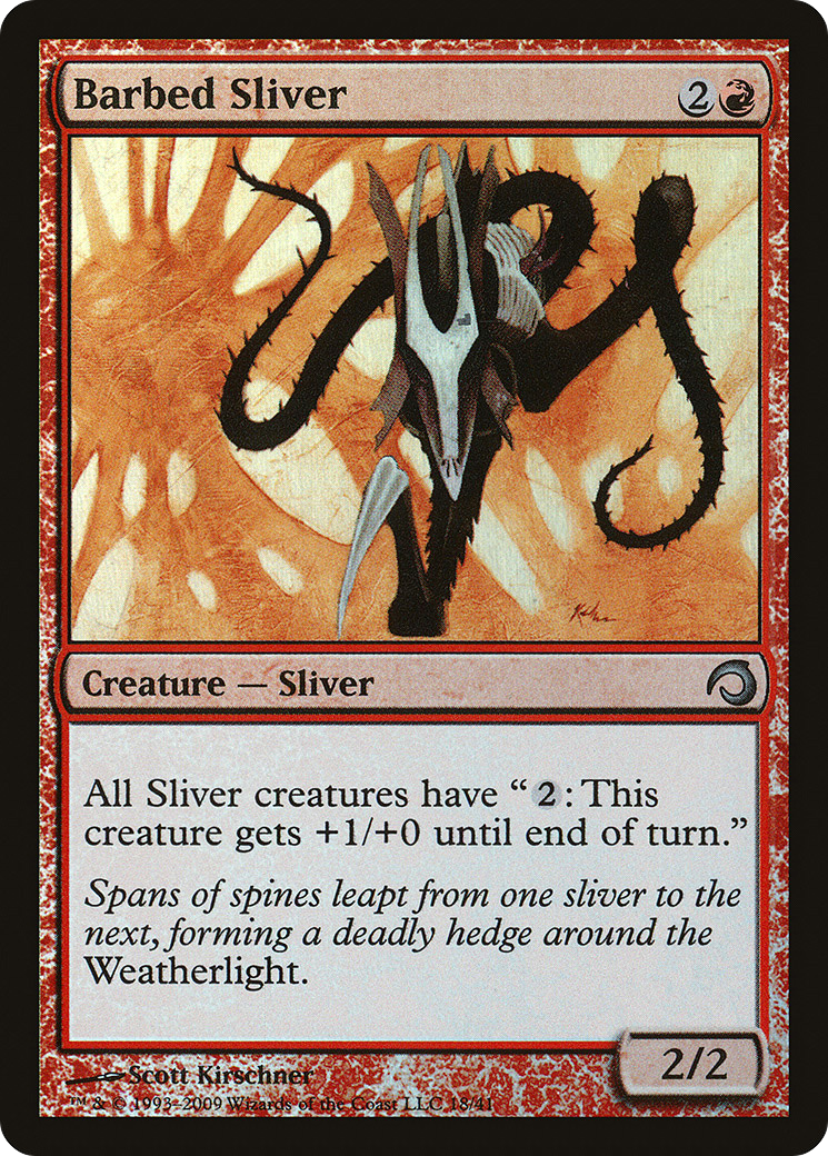 Barbed Sliver (PDS-018) [Misc] Premium Deck Series: Slivers Foil MTG Single Wizards of the Coast