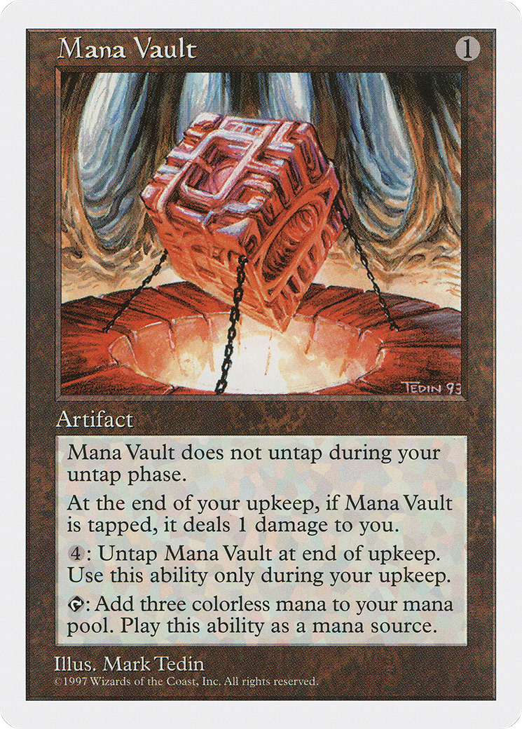 Mana Vault [Fifth Edition] MTG Single Magic: The Gathering   