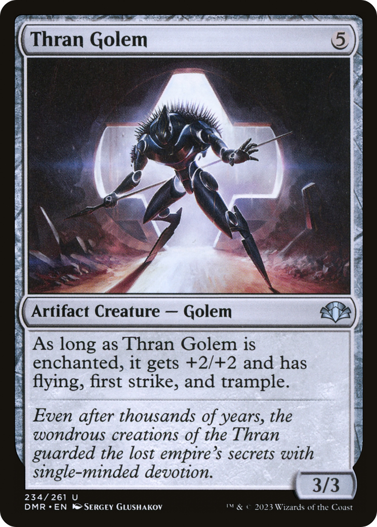 Thran Golem (DMR-234) [Dominaria Remastered] Foil MTG Single Wizards of the Coast