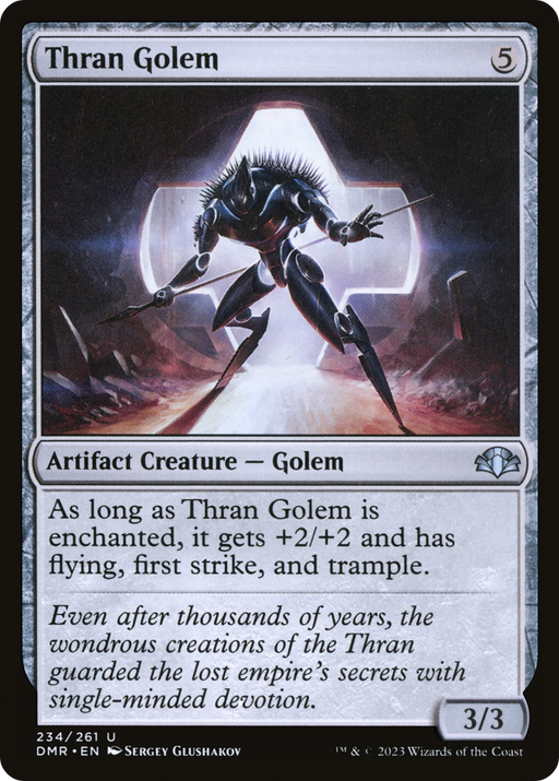 Thran Golem (DMR-234) [Dominaria Remastered] Foil MTG Single Wizards of the Coast