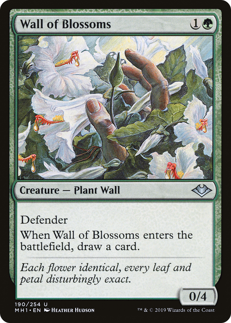 Wall of Blossoms (MH1-190) [Modern Horizons] MTG Single Modern Horizons