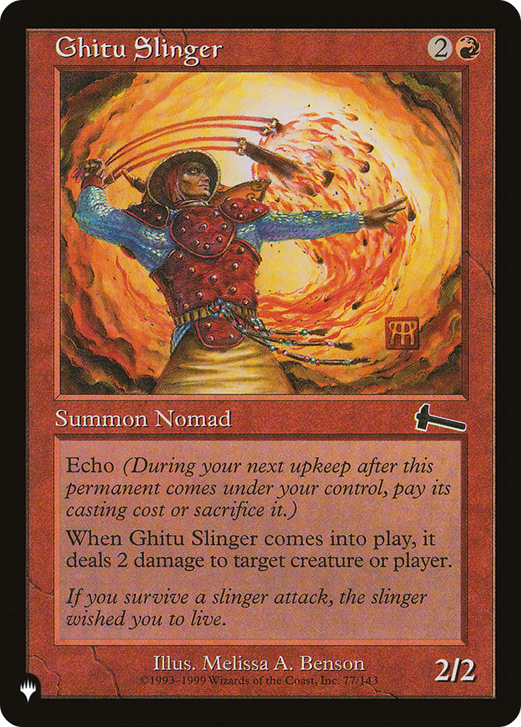 Ghitu Slinger (LIST-ULG-77) [Mystery Booster] The List MTG Single Wizards of the Coast