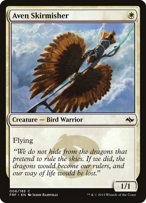 Aven Skirmisher (FRF-006) [Fate Reforged] MTG Single Wizards of the Coast