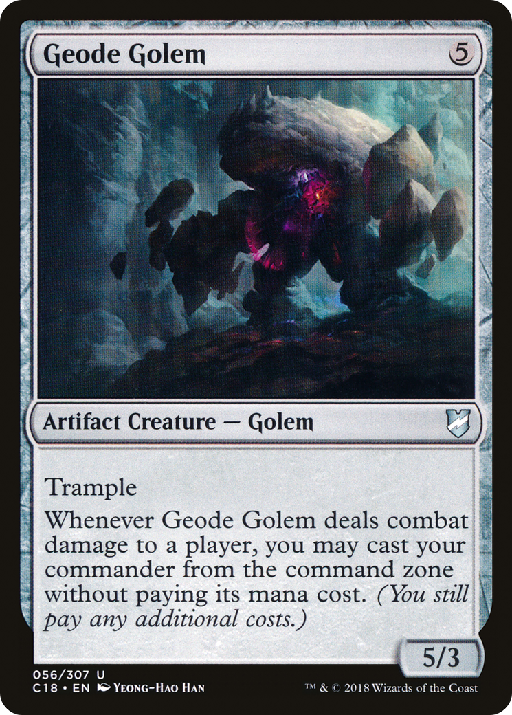 Geode Golem (C18-056) [Commander 2018] MTG Single Wizards of the Coast
