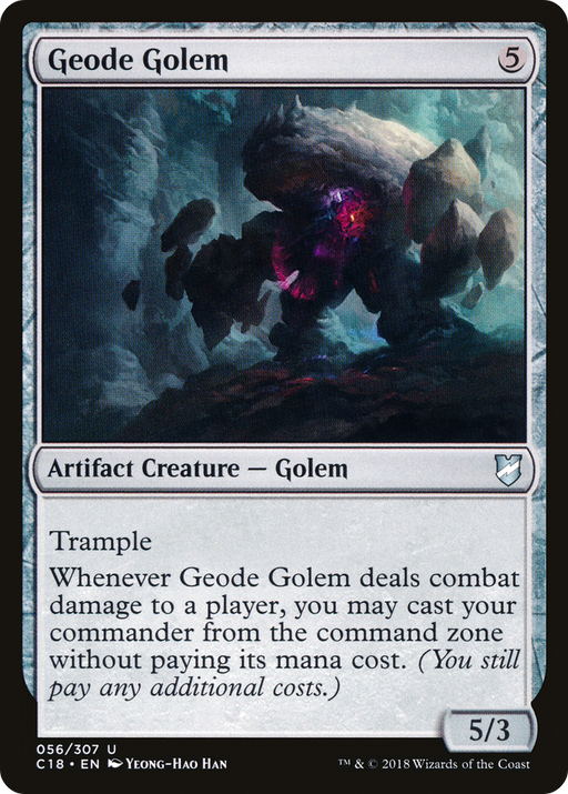 Geode Golem (C18-056) [Commander 2018] MTG Single Wizards of the Coast