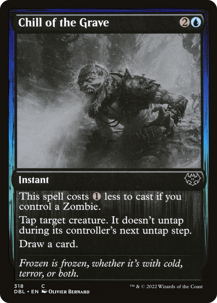 Chill of the Grave (DBL-318) [Innistrad: Double Feature] Foil MTG Single Wizards of the Coast