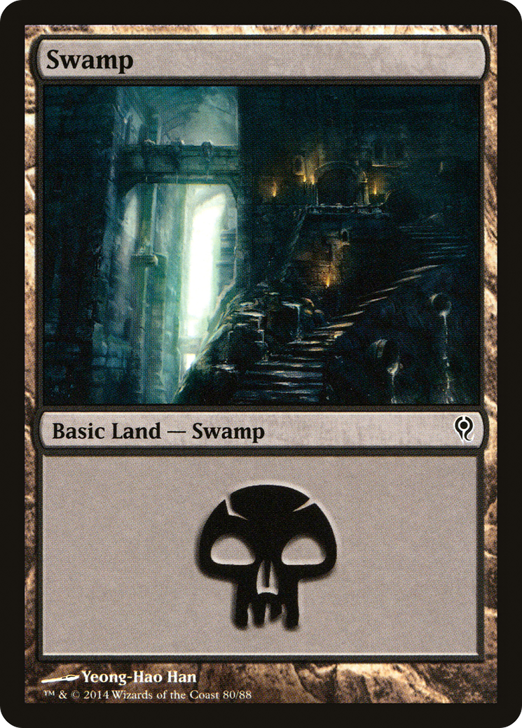 Swamp (80) (DDM-080) [Duel Decks: Jace vs. Vraska] MTG Single Wizards of the Coast