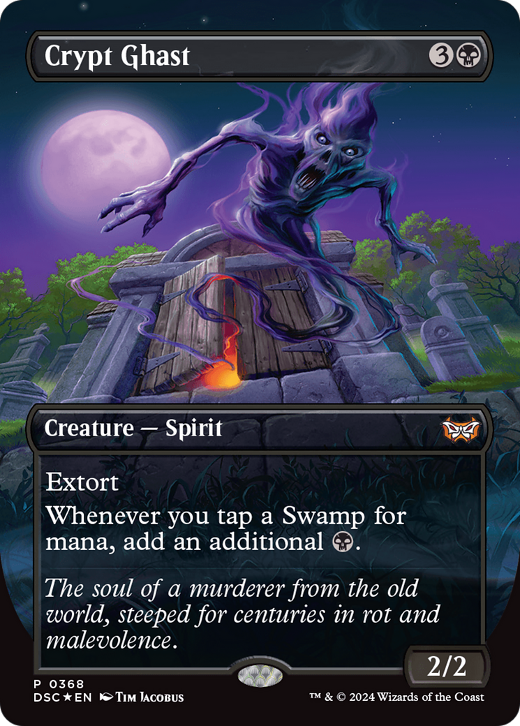 Crypt Ghast (DSC-368) [Duskmourn: House of Horror Commander] (Borderless) Foil MTG Single Wizards of the Coast
