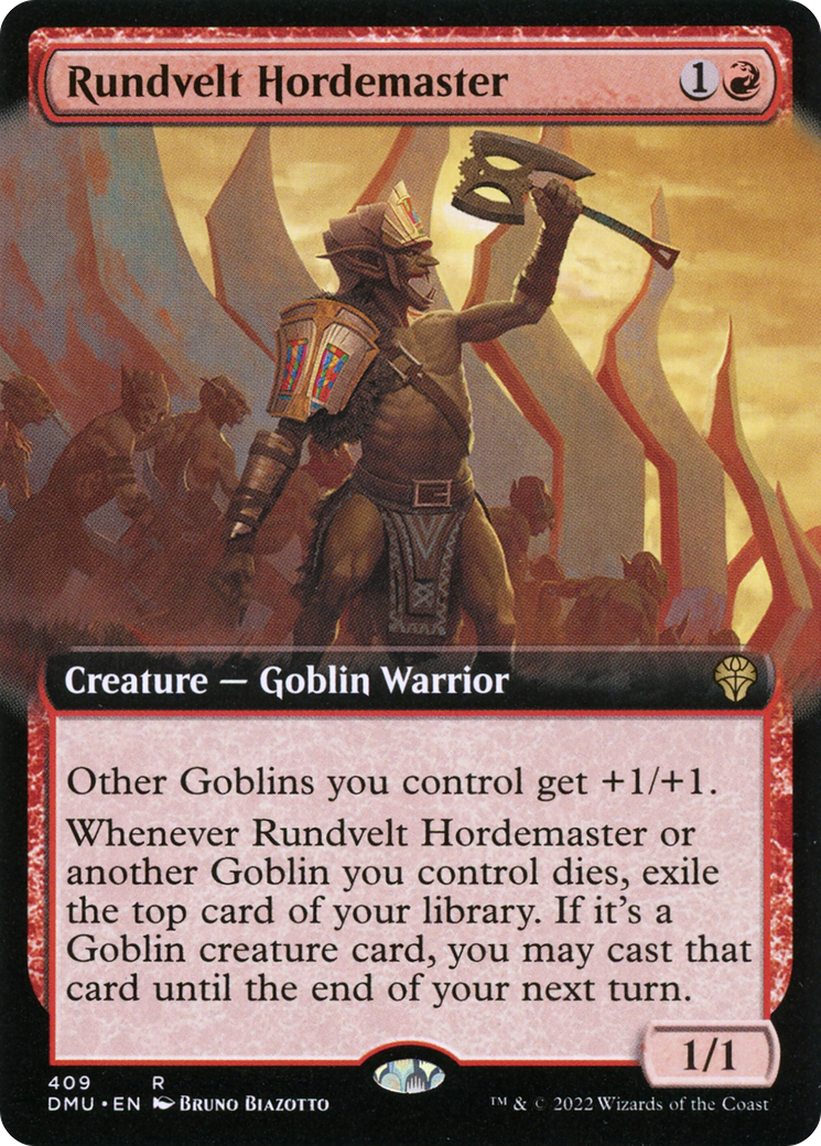 Rundvelt Hordemaster (DMU-409) [Dominaria United] (Extended Art) MTG Single Wizards of the Coast