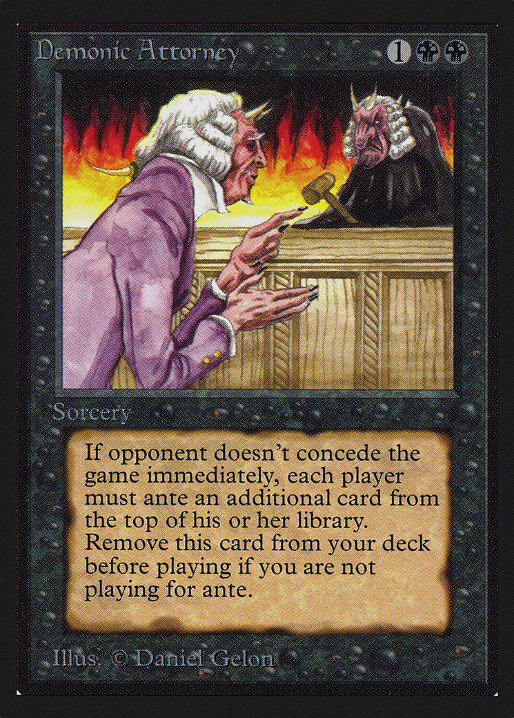 Demonic Attorney (IE) (IED-) [Intl. Collectors' Edition] MTG Single Wizards of the Coast
