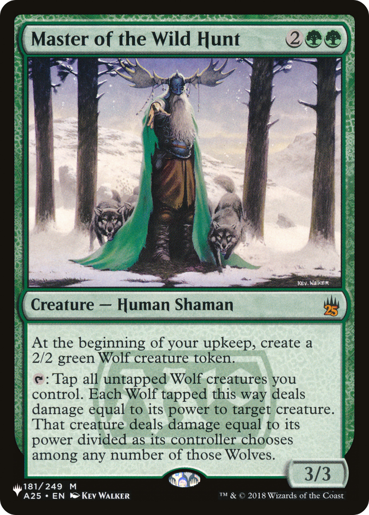 Master of the Wild Hunt (LIST-A25-181) [Mystery Booster] The List MTG Single Wizards of the Coast
