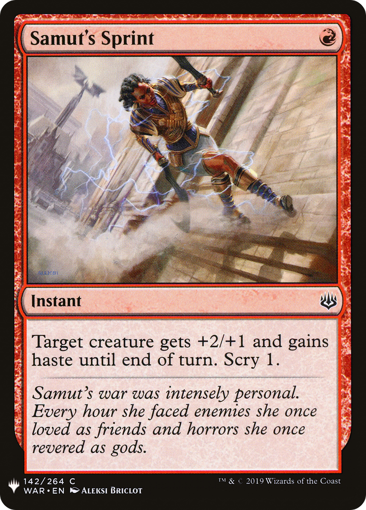 Samut's Sprint (LIST-WAR-142) [Mystery Booster] The List MTG Single Wizards of the Coast