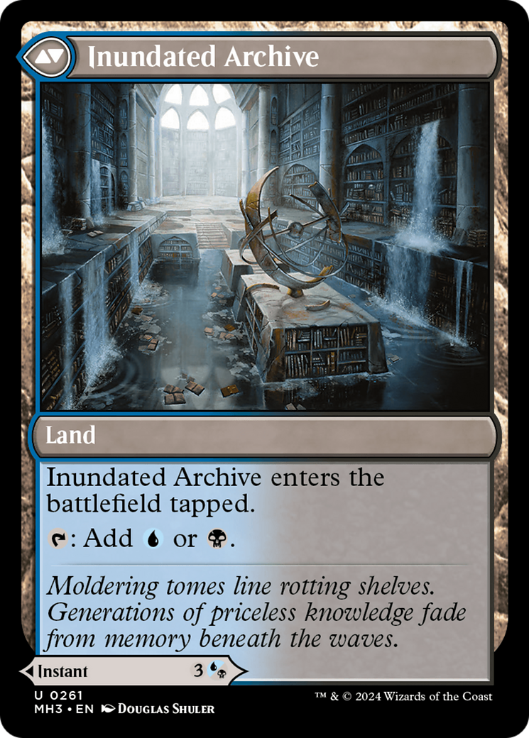 Waterlogged Teachings (MH3-261) [Modern Horizons 3] Foil MTG Single Modern Horizons 3