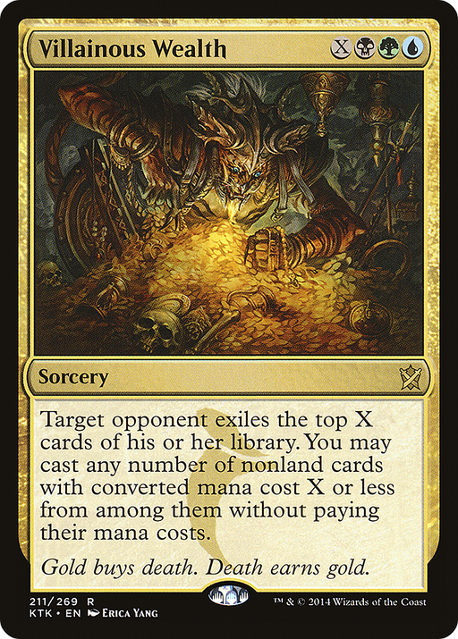 Villainous Wealth (KTK-211) [Khans of Tarkir] Foil MTG Single Wizards of the Coast