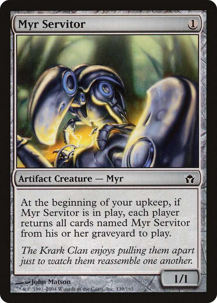 Myr Servitor (5DN-139) [Fifth Dawn] Foil MTG Single Wizards of the Coast
