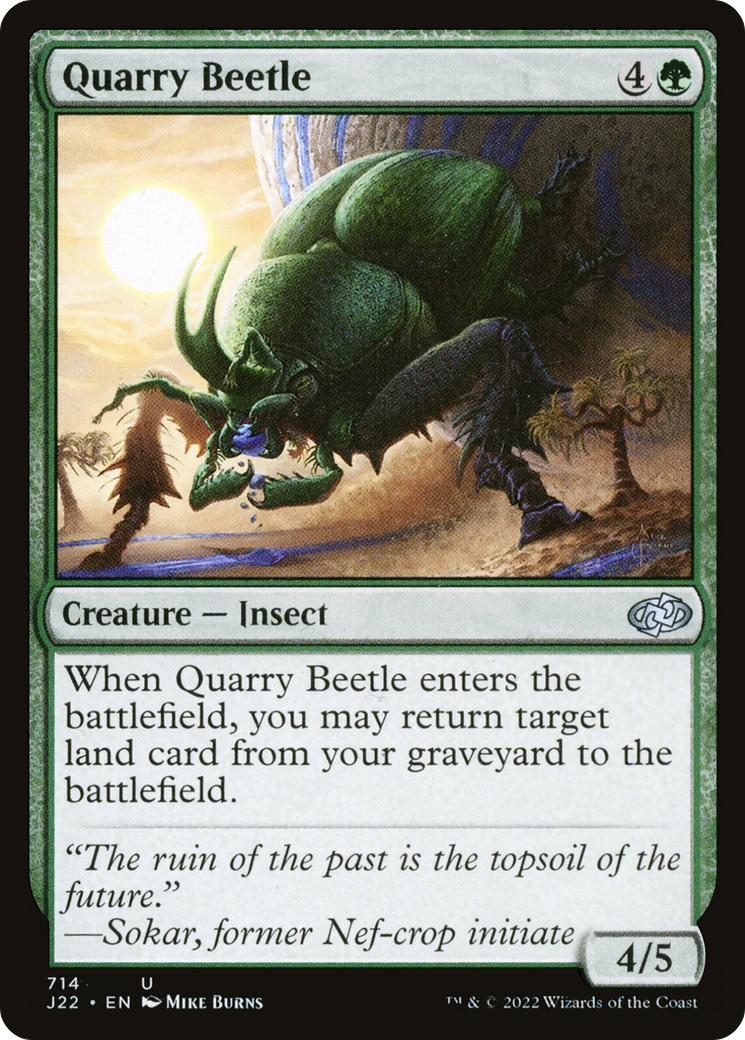 Quarry Beetle (J22-714) [Jumpstart 2022] MTG Single Wizards of the Coast