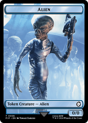 Food (0014) // Alien Double-Sided Token [Tokens] Fallout Tokens MTG Single Magic: The Gathering