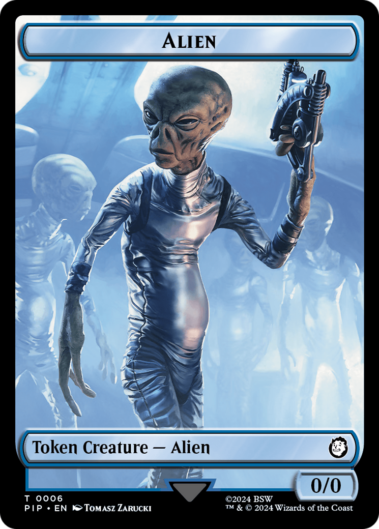 Food (0014) // Alien Double-Sided Token [Tokens] Fallout Tokens MTG Single Magic: The Gathering