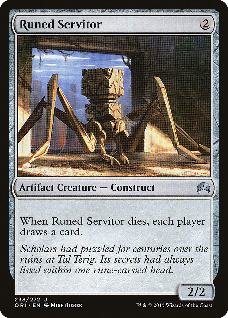 Runed Servitor (ORI-238) [Magic Origins] MTG Single Wizards of the Coast