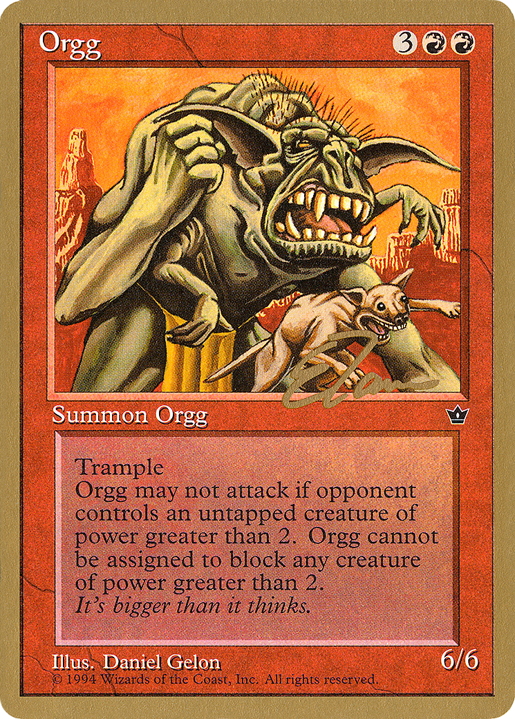 Orgg (WCD-ET63) [Misc] Pro Tour Collector Set MTG Single Wizards of the Coast