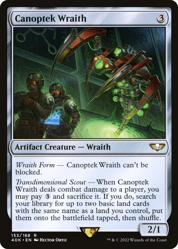 Canoptek Wraith (40K-153) [Warhammer 40,000 Commander] MTG Single Wizards of the Coast
