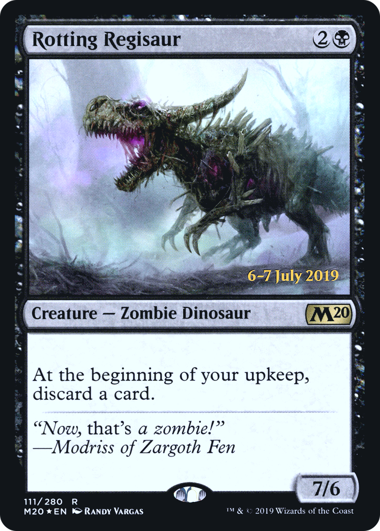 Rotting Regisaur (PRE-111) [Core Set 2020 Promos] Foil MTG Single Wizards of the Coast