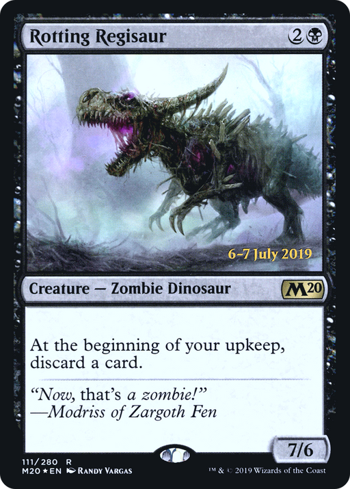 Rotting Regisaur (PRE-111) [Core Set 2020 Promos] Foil MTG Single Wizards of the Coast