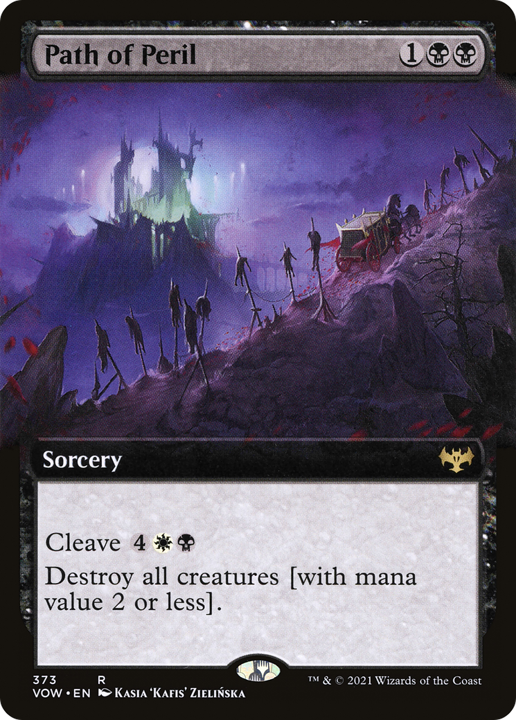 Path of Peril (VOW-373) [Innistrad: Crimson Vow] (Extended Art) MTG Single Wizards of the Coast